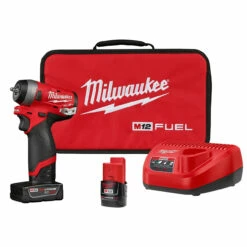 Milwaukee 2552-22 M12 FUEL 1/4 In. Stubby Impact Wrench Kit