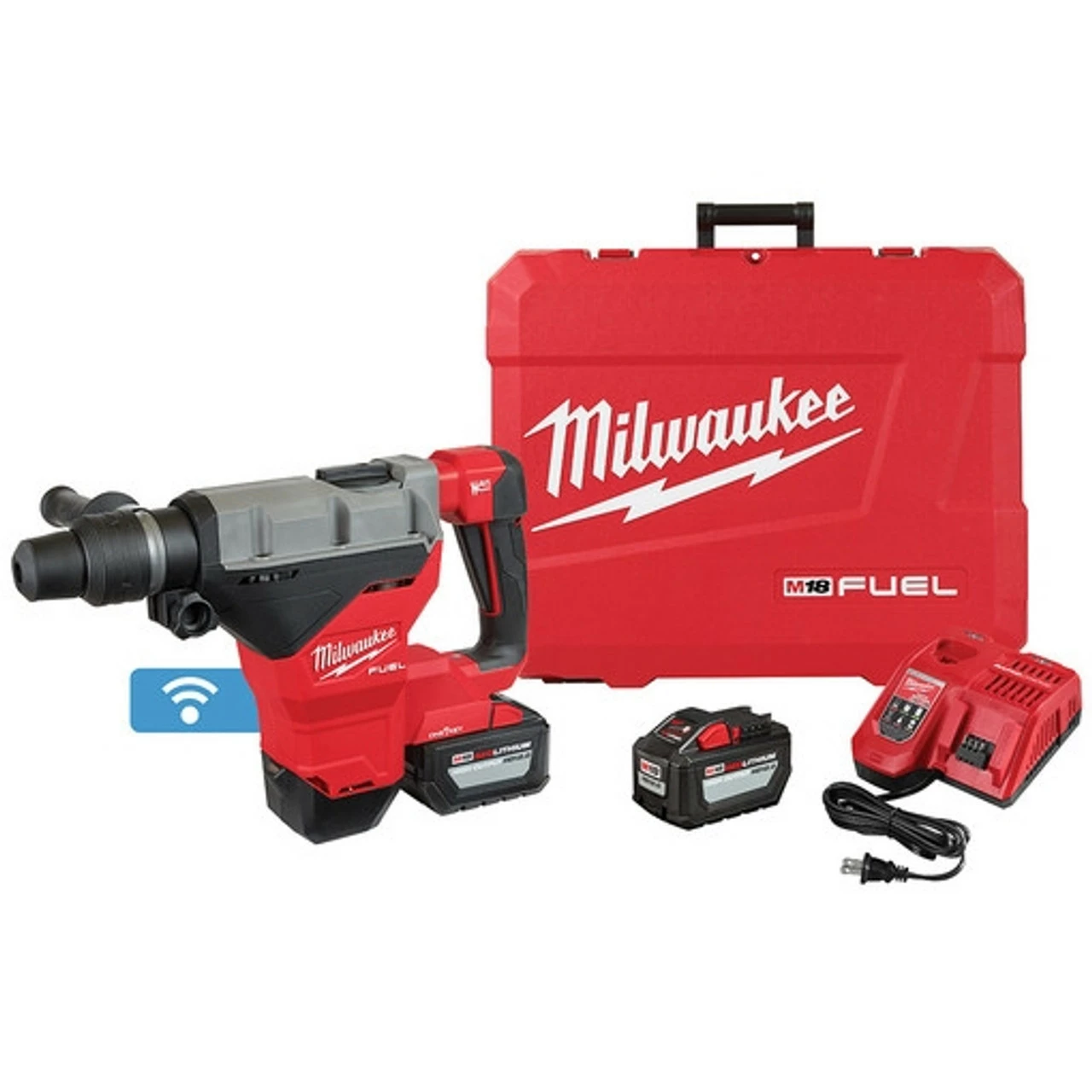 Milwaukee 2718-22HD M18 FUEL 1-3/4 In. SDS MAX Rotary Hammer Kit W/ 12.0 Batteries 3 Milwaukee 2718-22HD M18 FUEL 1-3/4 In. SDS MAX Rotary Hammer Kit W/ 12.0 Batteries