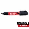 Milwaukee 48-22-3250 INKZALL 3PC Large Chisel Tip Black Marker -Default Template 7 48 22 3250 12180.1630585728