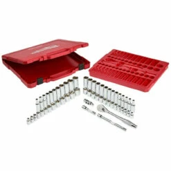 Milwaukee 48-22-9008 3/8 In. Drive 56pc Ratchet & Socket Set - SAE & Metric