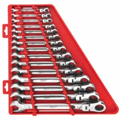 Milwaukee 48-22-9413 15pc Flex Head Ratcheting Combination Wrench Set SAE