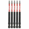 Milwaukee 48-32-4575 SHOCKWAVE 3-1/2 Impact SQ #1 Bit 5 Pk -Default Template 7 48 32 4575 99391.1661265134