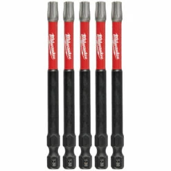 Milwaukee 48-32-4580 SHOCKWAVE 3-1/2 Impact T30 Bit 5 Pk