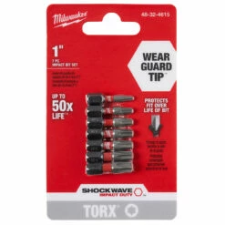 Milwaukee 48-32-4615 7-Piece Shockwave Torx Insert Bit Set