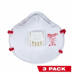 Milwaukee 48-73-4012 3pk N95 Valved Respirator