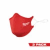 Milwaukee 48-73-4228 3 PK Red 2-Layer Face Mask 2 Milwaukee 48-73-4228 3 PK Red 2-Layer Face Mask -Default Template 7 48 73 4228 12176.1660056748