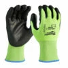 Milwaukee 48-73-8921 High-Visibility Cut Level 2 Polyurethane Dipped Gloves Medium -Default Template 7 48 73 8921 80224.1595601029