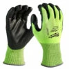 Milwaukee 48-73-8943 High-Visibility Cut Level 4 Polyurethane Dipped Gloves XL -Default Template 7 48 73 8943 33069.1595621051