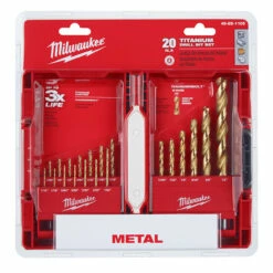 Milwaukee 48-89-1105 20 Piece Titanium Drill Bit Set