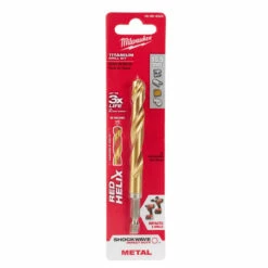 Milwaukee 48-89-4824 Metric SHOCKWAVE Titanium RED HELIX 10.5 MM