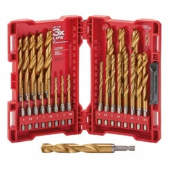 Milwaukee 48-89-4861 Metric SHOCKWAVE Titanium RED HELIX Kit 25 Pc.