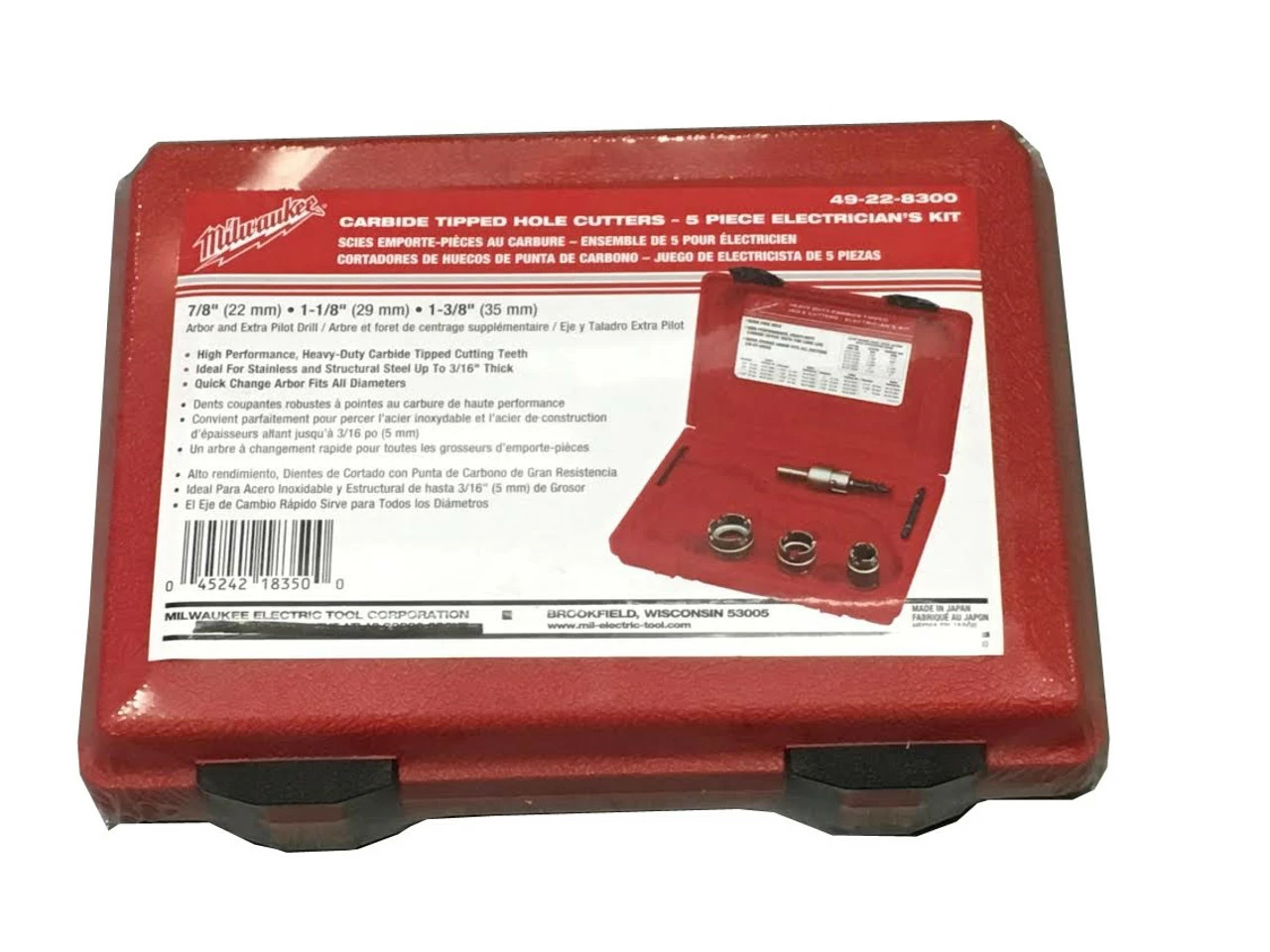 Milwaukee 49-22-8300 5 Pc Electricians Kit 3 Milwaukee 49-22-8300 5 Pc Electricians Kit