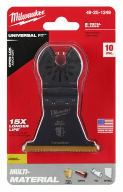 Milwaukee 49-25-1249 OPEN-LOK 2-1/2 In. Titanium Enhanced Bi-Metal Multi-Material Blade 10 Pk