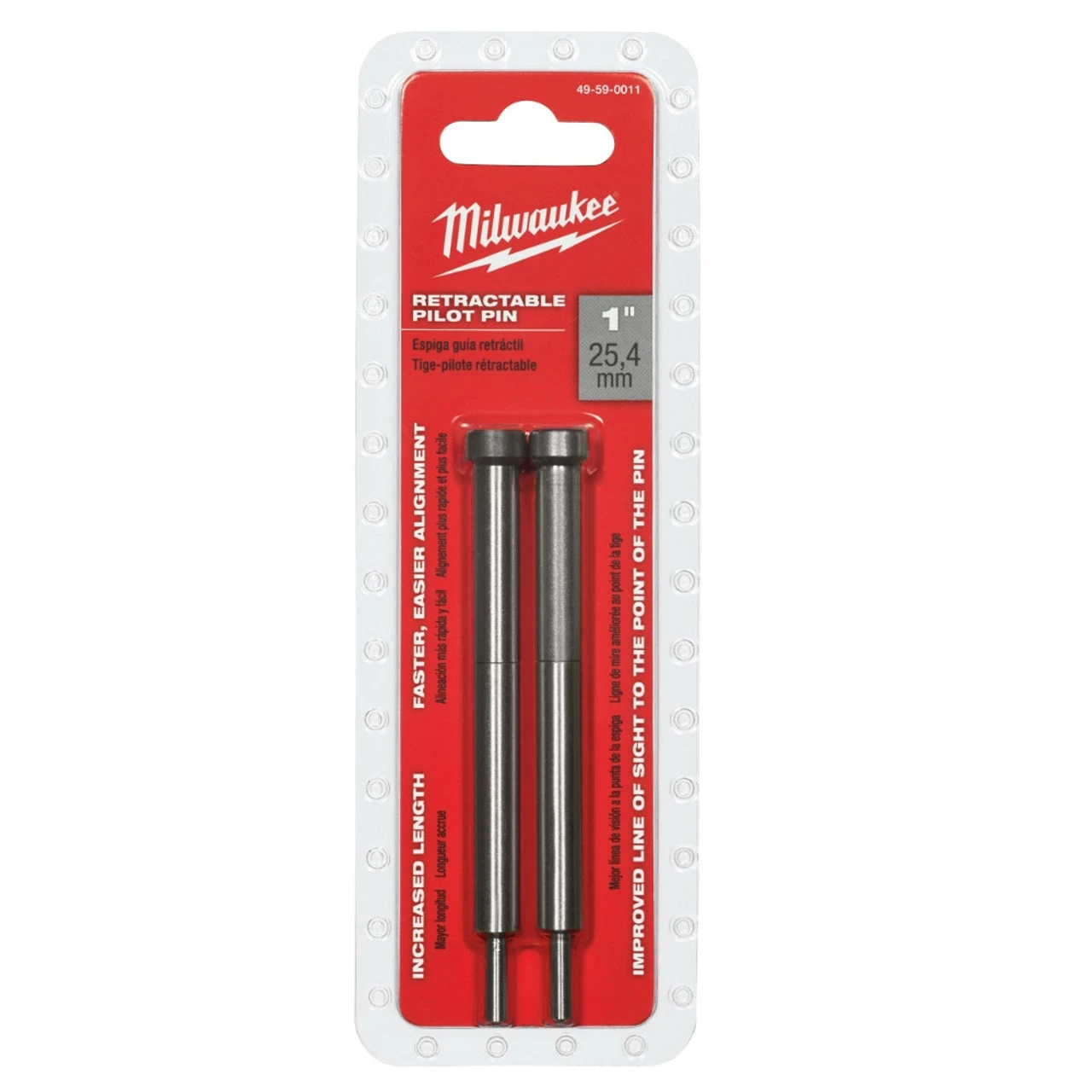 Milwaukee 49-59-0011 Retractable 1 In. Pilot Pin 3 Milwaukee 49-59-0011 Retractable 1 In. Pilot Pin