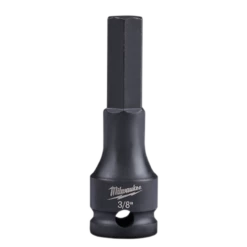 Milwaukee 49-66-5152 Shockwave Linemans 3/8 In. Drive 3/8 In. Hex Bit Socket