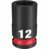 Milwaukee 49-66-6136 SHOCKWAVE Impact Duty 3/8 Drive 12mm Standard 6 Point Socket -Default Template 7 49 66 6136 35192.1647960040