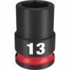 Milwaukee 49-66-6137 SHOCKWAVE Impact Duty 3/8 Drive 13mm Standard 6 Point Socket -Default Template 7 49 66 6137 93388.1647960453