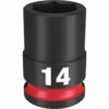 Milwaukee 49-66-6138 SHOCKWAVE Impact Duty 3/8 Drive 14mm Standard 6 Point Socket -Default Template 7 49 66 6138 78162.1647960843