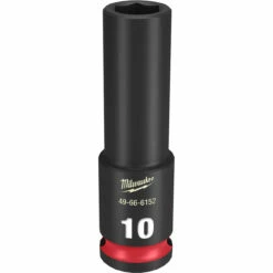 Milwaukee 49-66-6152 SHOCKWAVE Impact Duty 3/8 Drive 10mm Deep 6 Point Socket
