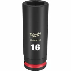 Milwaukee 49-66-6158 SHOCKWAVE Impact Duty 3/8 Drive 16mm Deep 6 Point Socket