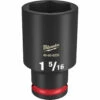 Milwaukee 49-66-6235 SHOCKWAVE Impact Duty 1/2 Drive 1-5/16 Deep 6 Point Socket -Default Template 7 49 66 6235 69328.1648490537