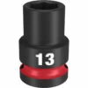 Milwaukee 49-66-6245 SHOCKWAVE Impact Duty 1/2 Drive 13MM Standard 6 Point Socket -Default Template 7 49 66 6245 17779.1648495852