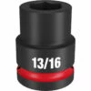 Milwaukee 49-66-6304 SHOCKWAVE Impact Duty 3/4 Drive 13/16 Standard 6 Point Socket -Default Template 7 49 66 6304 14871.1657655064