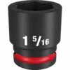 Milwaukee 49-66-6312 SHOCKWAVE Impact Duty 3/4 Drive 1-5/16 Standard 6 Point Socket