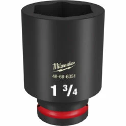 Milwaukee 49-66-6351 SHOCKWAVE Impact Duty 3/4 Drive 1-3/4 Deep 6 Point Socket