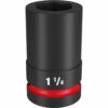 Milwaukee 49-66-6508 SHOCKWAVE Impact Duty 1 Drive 1-1/4 Deep 6 Point Socket -Default Template 7 49 66 6508 40390.1658166747