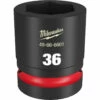 Milwaukee 49-66-6601 SHOCKWAVE Impact Duty 1 Drive 36MM Standard 6 Point Socket 1 Milwaukee 49-66-6601 SHOCKWAVE Impact Duty 1 Drive 36MM Standard 6 Point Socket -Default Template 7 49 66 6601 90413.1659029938