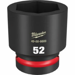 Milwaukee 49-66-6608 SHOCKWAVE Impact Duty 1 Drive 52MM Standard 6 Point Socket