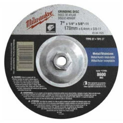 Milwaukee 49-94-7025 7 In X 1/4 In X 5/8-11 In Grinding Wheel(Type 27)